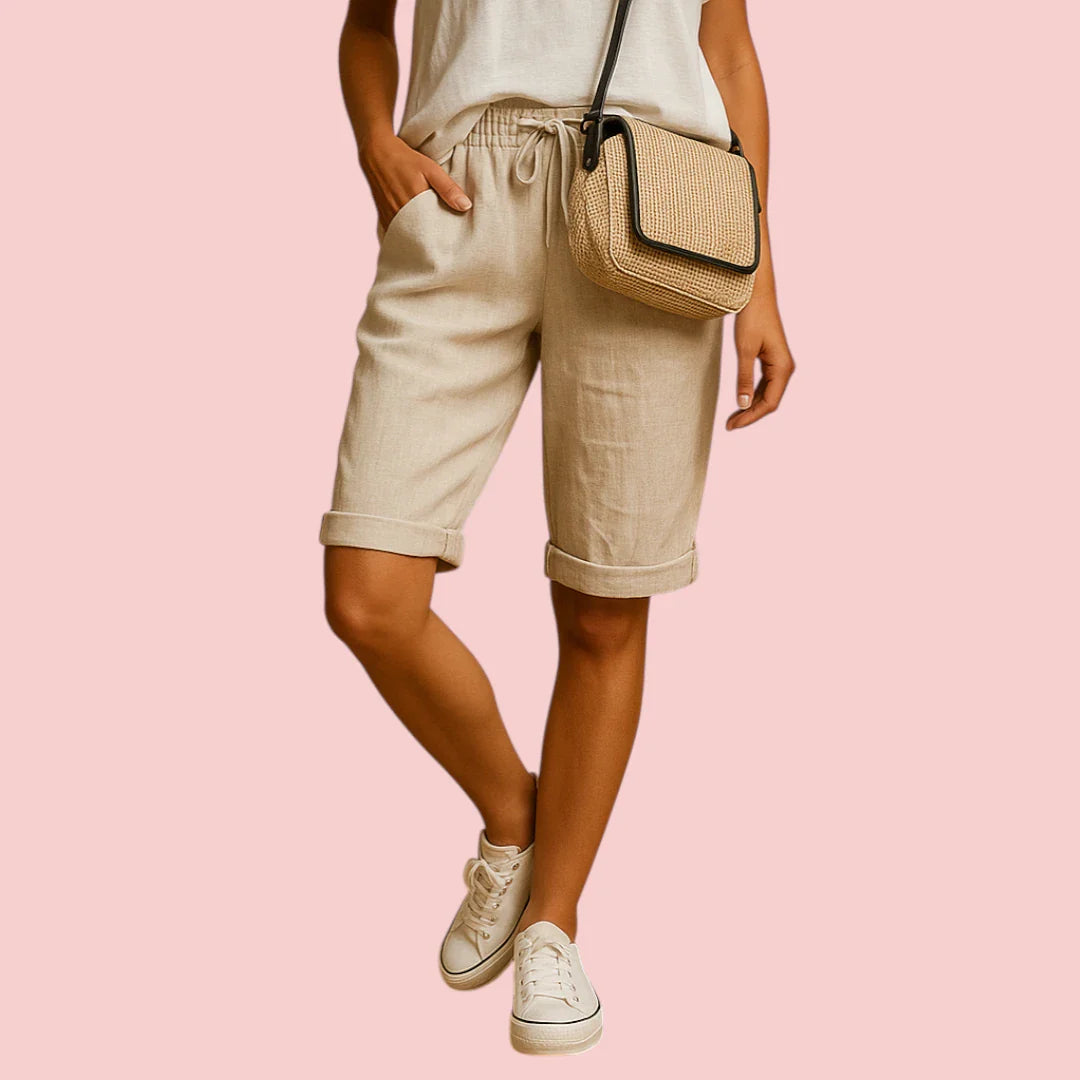 Dames Capribroek – Luchtig Model met Elastische Taille